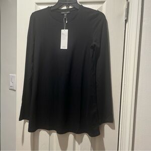 Black Long Sleeve Tunic Top
